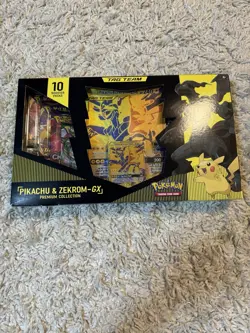 Pokemon TCG Pikachu and Zekrom-GX Tag Team Premium Collection - Brand New - Image 1