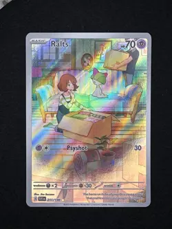 Ralts Illustration Rare IR 211/198 2023 Pokemon TCG Scarlet & Violet Base Set - Image 2
