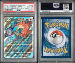 POKEMON SWSH BLACK STAR PROMO #262 FULL ART/CHARIZARD VSTAR PSA 10 - Gem Mint - Image 5