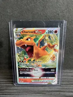 Pokemon TCG Charizard VSTAR Brilliant Stars 018/172 Holo Ultra Rare / Pack Fresh - Image 1