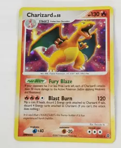 Charizard 3/132 LV.55 Ultra Rare Diamond Pearl Holo Pokemon Card NM - Image 2