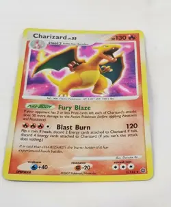 Charizard 3/132 LV.55 Ultra Rare Diamond Pearl Holo Pokemon Card NM - Image 4