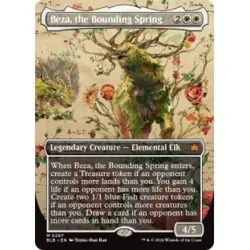 BEZA, THE BOUNDING SPRING (BORDERLESS) Bloomburrow BLB Magic MTG MINT CARD - Image 1
