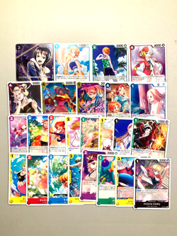 One Piece Female Characters Cards Bundle of 25 Japanese - Image 1