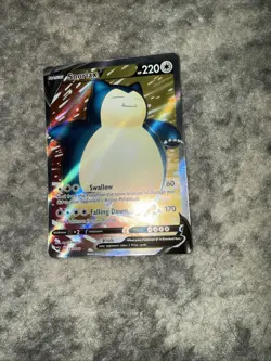 Snorlax V 197/202 Sword & Shield Full Art Ultra Rare Holo Pokemon Card - Image 1