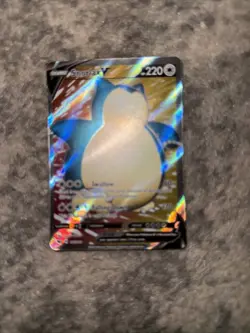 Snorlax V 197/202 Sword & Shield Full Art Ultra Rare Holo Pokemon Card - Image 2