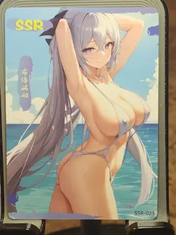 SSR SSR-025 Pink Beauties 2 Goddess Story Anime Card Waifu Bikini US Seller - Image 1