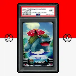 Pokemon PSA 9 Venusaur Holo Zukancard 013 2004 FireRed LeafGreen Japanese - Image 1