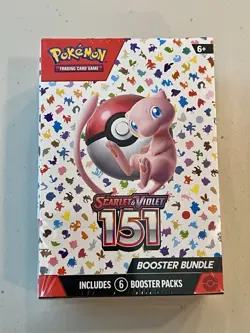 Pokemon TCG Scarlet & Violet 151 Booster Bundle 6 Packs, Factory-Sealed - Image 1