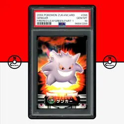Pokemon PSA 10 Gengar Zukancard 096 FireRed LeafGreen 2004 Zukan Japanese - Image 1