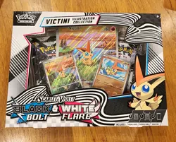 Pokemon TCG Black Bolt White Flare Victini Illustration Collection - Image 1