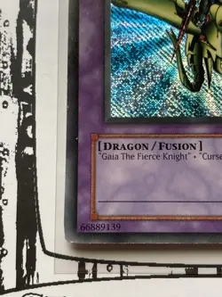 Yu-Gi-Oh! TCG Gaia the Dragon Champion MISPRINT (LOB-125) REVERSE Secret Rare MP - Image 4