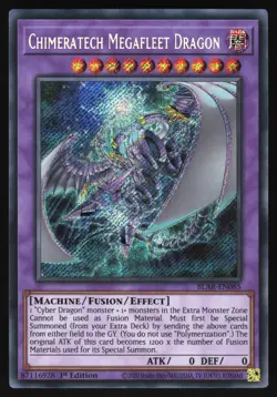 Chimeratech Megafleet Dragon - BLAR-EN085 - Secret Rare - 1st Edition Yugioh - Image 1
