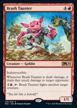 LP Foil R - Brash Taunter: Magic 2021 Core Set - Image 1