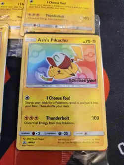 SEALED Ash’s Pikachu TCG SM108 2017 Promo Card Pokemon "I Choose You" 1 Card - Image 1