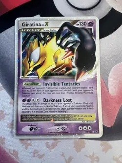 Pokemon TCG Giratina LV.X Platinum 2009 Card #124/127 LP - Image 1