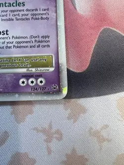 Pokemon TCG Giratina LV.X Platinum 2009 Card #124/127 LP - Image 3