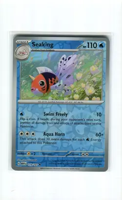 SEAKING 119 REVERSE HOLO SCARLET & VIOLET 151 POKEMON CARD MINT 2023 - Image 1