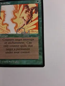 Avoid Fate - MTG - Legends - Very Lp -Autographed - Image 4