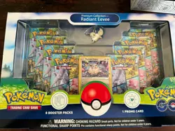 Pokemon TCG: GO Premium Collection Radiant Eevee, Factory Sealed Box w/Pin - Image 1