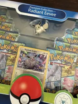 Pokemon TCG: GO Premium Collection Radiant Eevee, Factory Sealed Box w/Pin - Image 3