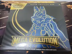 Pokemon TCG Mega Evolutions Elite Trainer Box ETB Lucario Art Factory Sealed - Image 1