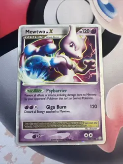 Pokemon TCG Mewtwo LV.X 144/146 2008 Legends Awakened Holo - LP - Image 1