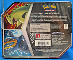 POKEMON TCG 2021 TYRANITAR V & EMPOLEON V STRIKERS TIN SET SEALED! - Image 4