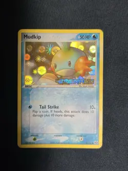 Mudkip 56/106 Reverse Holo Stamped Pokemon TCG Light Played Condition - Image 1