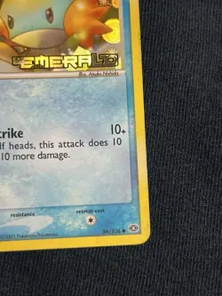 Mudkip 56/106 Reverse Holo Stamped Pokemon TCG Light Played Condition - Image 5