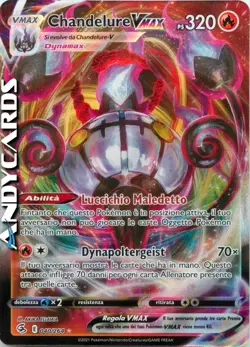 CHANDELURE VMAX 040/264 • Rara Holo • Colpo Fusione SWSH8 POKEMON ITALIANO - Image 1