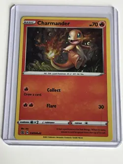 Charmander SWSH092 Pokemon Sword & Shield Promos 2021 Near Mint Black Star Holo - Image 1