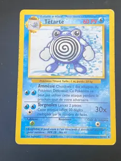 CARTE POKEMON TETARTE 38/102 FR PEU COMMUNE SET DE BASE - BE - Image 1