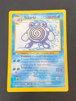 CARTE POKEMON TETARTE 38/102 EDITION 1 FR SET DE BASE PEU COMMUNE - TBE+ - Image 1