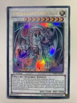 Yu-Gi-Oh Himmelblauaugiger Silberner Drache SDBE-DE040 Ultra Rare 1. Auflage NM - Image 1