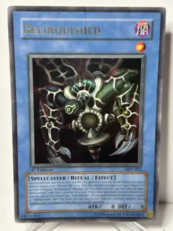 YUGIOH RELINQUISHED SDP-001 1ST ULTRA PLAY/EDGE-WEAR HP - Image 1