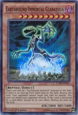 YUGIOH - Earthbound Immortal Ccarayhua - LC5D-EN151 - Super Rare - 1st Edition - - Image 1