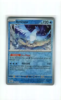 ARTICUNO 144 REVERSE HOLO SCARLET & VIOLET 151 POKEMON CARD MINT 2023 - Image 1