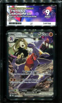 ACE 9 Cynthia's Garchomp ex 232/182 SIR Destined Rivals Pokemon Card - Image 1