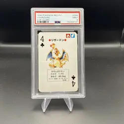 Charizard Pokemon Card 4 Of Clubs 1996 Red Playing Cards #006 PSA 9 Mint - Image 2