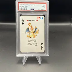Charizard Pokemon Card 4 Of Clubs 1996 Red Playing Cards #006 PSA 9 Mint - Image 4