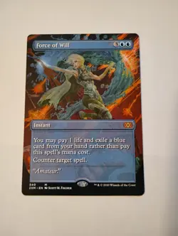 Force of Will (Borderless) Double Masters Regular MTG Magic Card - Image 1