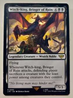Witch-King Bringer of Ruin - LTR - Mtg Card #1M8 - EX condition! - Image 1