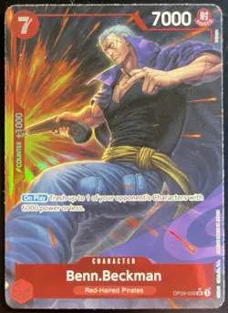 Ben Beckman OP09-009 ALT ART Emperors in the New World One Piece Card Game - Image 1
