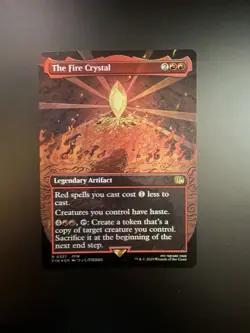 MTG Final Fantasy English The Fire Crystal Borderless 0337 Foil - Image 1