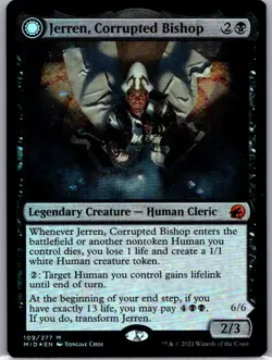 #109 Jerren, Corrupted Bishop Innistrad: Midnight Hunt Mythic FOIL - Image 1