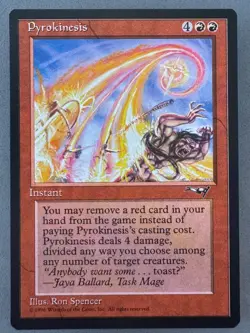 Pyrokinesis Alliances MTG-Never Played NM/Mint-Vintage Magic the Gathering - Image 1