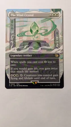 The Wind Crystal (Borderless) 0330 (R) MTG Final Fantasy (FIN) (EN) NM - Image 1