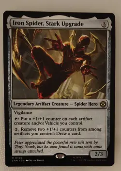 Magic The Gathering SPM "Iron Spider, Stark Upgrade" #166 Non Foil Near Mint MTG - Image 1