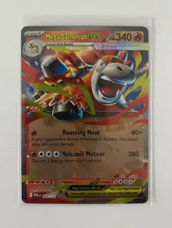 Pokemon Card - Mega Camerupt ex 022/132 - Mega Evolution - Pack Fresh Mint - Image 1
